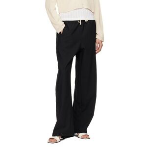 Cordera Black Tailoring Drawstring Trousers O/S